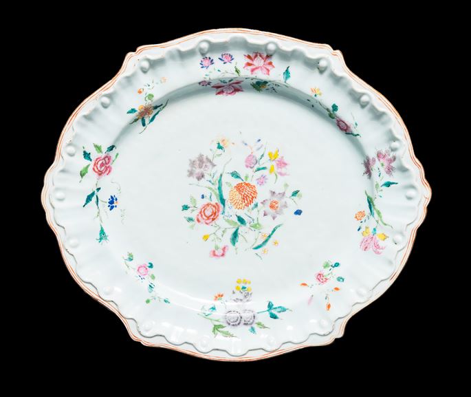 Chinese export porcelain famille rose meatdish | MasterArt